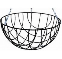 24 x 12" Traditional Round Bottom Wire Hanging Basket 
